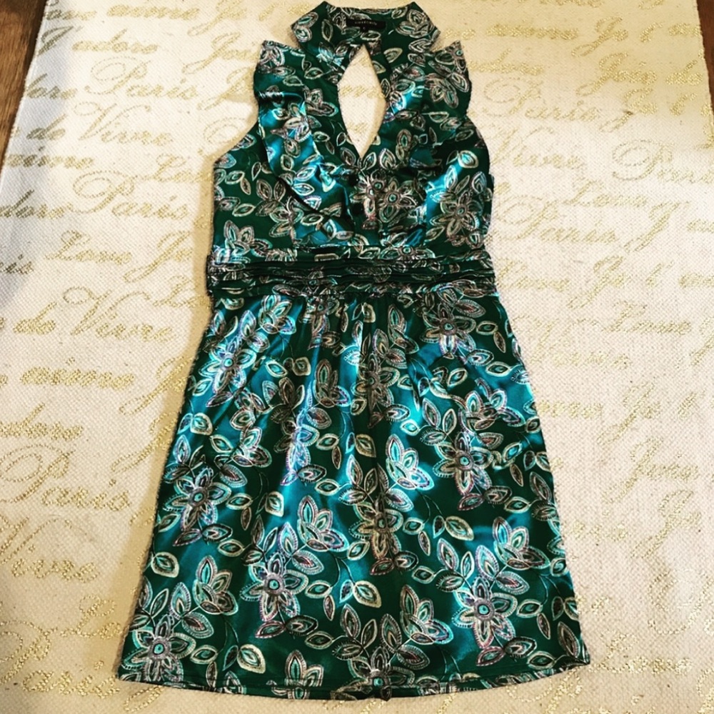 Women’s Silky Paisley Halter Style Dress